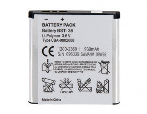 АКБ(батарея, аккумулятор) оригинальная Sony Ericsson BST-38 930mAh  для Sony Ericsson C510, C902, C905, Jalou,