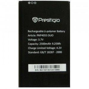 АКБ (батарея, аккумулятор) оригинальная Prestigio PAP4055 DUO 2500mAh