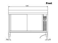 Стол-шкаф тепловой ELECTROLUX MTC1210P, 132679