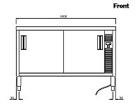 Стол тепловой сквозной ELECTROLUX MTCD1600P, 132686