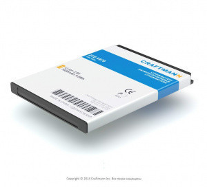 АКБ (батарея, аккумулятор) Craftmann ZTE Li3716T42P3h594650 1400mAh для ZTE Grand X (V970/V970M)