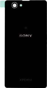 Задняя крышка (стекло) для Sony Z1 Xperia Compact (D5503) Чёрная (Black) - фото 1 - id-p82681597