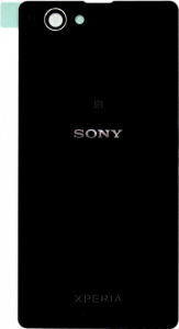 Задняя крышка (стекло) для Sony Z1 Xperia Compact (D5503) Чёрная (Black)