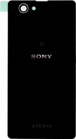 Задняя крышка (стекло) для Sony Z2 Xperia (D6502, D6503) Чёрная (Black)