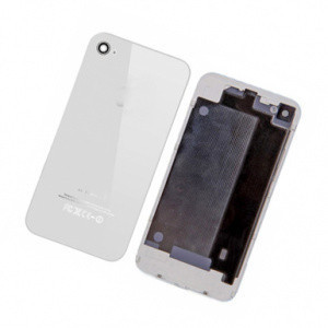 Задняя крышка (стекло) для Apple iPhone 4S (ААА class) (A1387) цвет: белый - фото 1 - id-p82681882