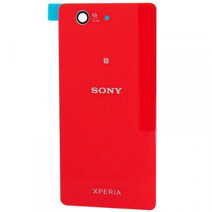 Задняя крышка (стекло) для Sony Xperia Z3 compact (D5803, D5833) Красная(Red) - фото 1 - id-p82681960
