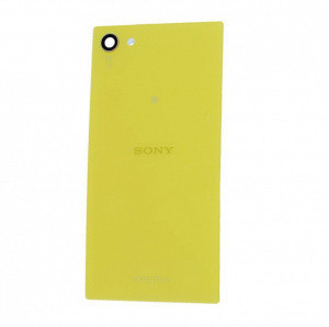 Задняя крышка (стекло) для Sony Xperia Z5 compact (E5803, E5823) Жёлтая (Yellow) - фото 1 - id-p82681959