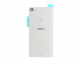 Задняя крышка (стекло) для Sony Z3 (D6603, D6653, D6616, D6633)  Белая (White)