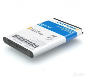 АКБ (батарея, аккумулятор) Craftmann Nokia BL-5C 1050mAh для Nokia 1110 - фото 1 - id-p82682080