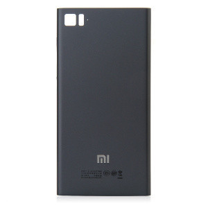 Задняя крышка для Xiaomi Mi3 (MI-3) + сим-лоток (черная) - фото 1 - id-p82682169