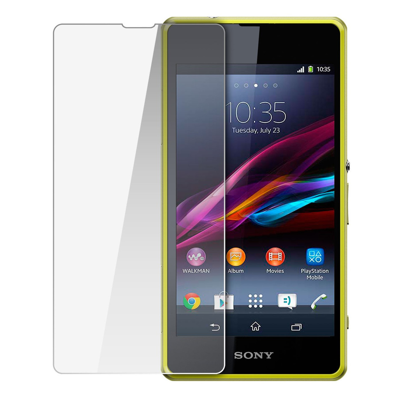 Защитное стекло на экран для Sony Xperia Z1 Compact (Z1 mini, M51W, D5503)