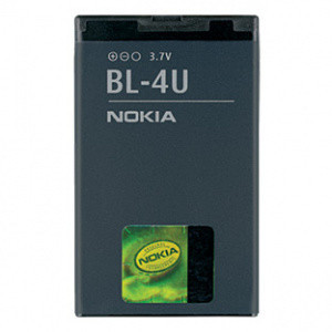 АКБ(батарея, аккумулятор) Nokia BL-4U для Nokia 3120 classic, 206, 210, 301, 500, 515, 5250, 5330, 5530