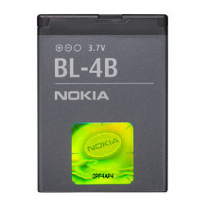 АКБ (батарея, аккумулятор) Nokia BL-4B 700mAh  для  Nokia 2630, 2660, 2760, 5000, 6111, 7070 Prism, 7370,