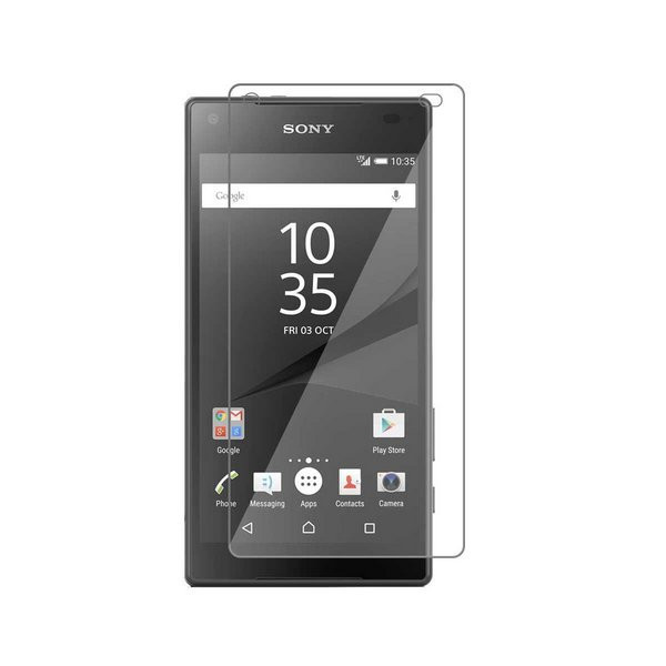 Защитное стекло на экран для Sony Xperia Z5 Mini (Z5 Compact, E5823, E5803). - фото 1 - id-p82682650