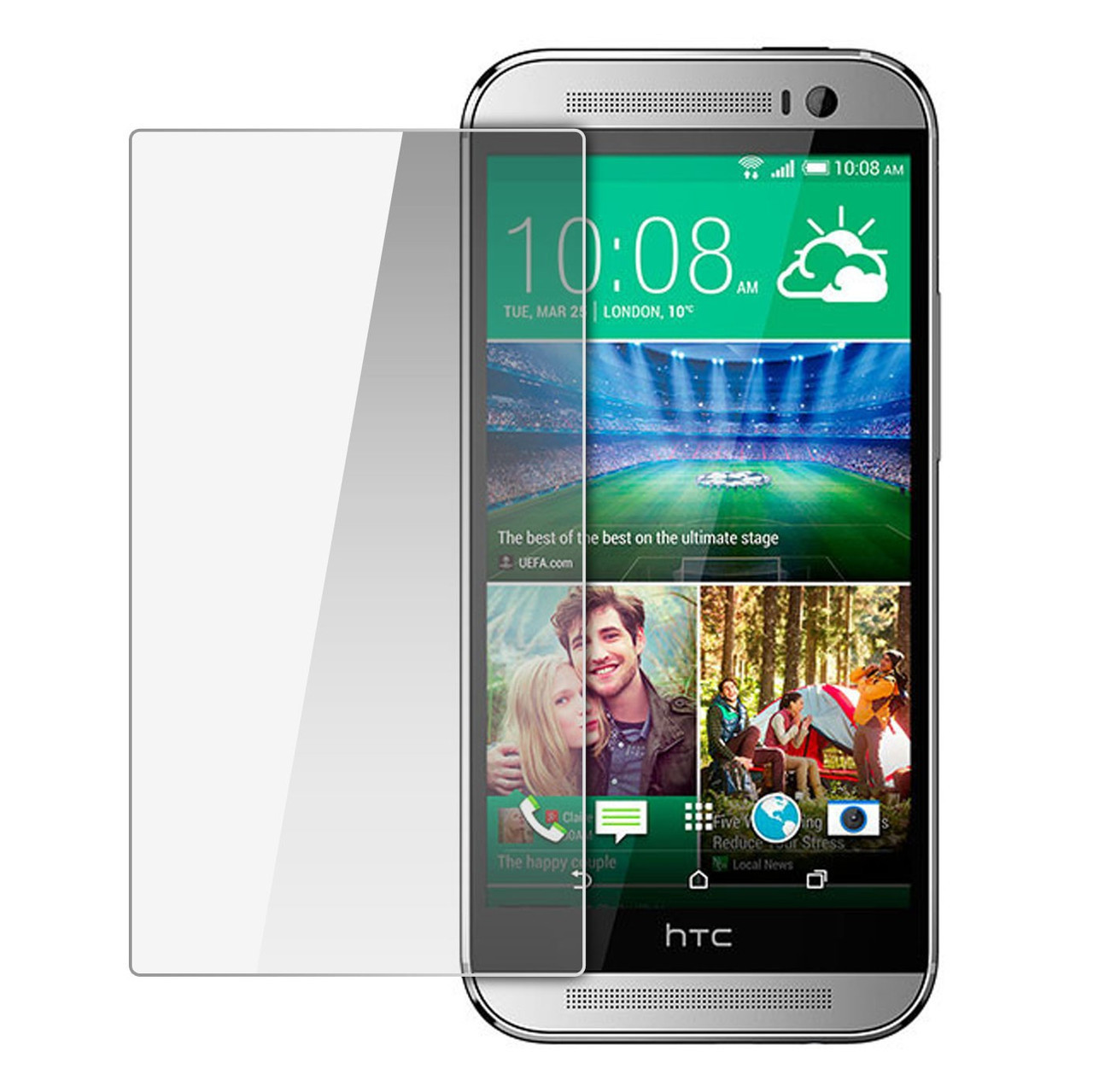 Защитное стекло на экран для HTC One M8