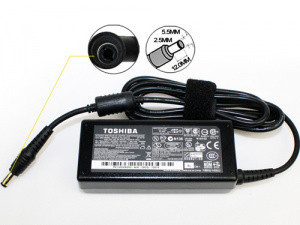 Зарядное устройство для ноутбуков Toshiba 65W 5.5x2.5mm 19V 3.42A