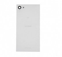 Задняя крышка (стекло) для Sony Xperia Z5 compact  (E5803, E5823) Белая (White)