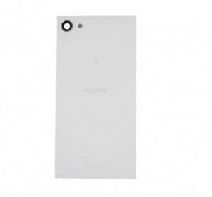 Задняя крышка (стекло) для Sony Xperia Z5 compact (E5803, E5823) Белая (White) - фото 1 - id-p82682785