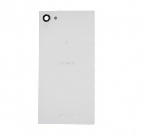 Задняя крышка (стекло) для Sony Xperia Z5 compact  (E5803, E5823) Белая (White)