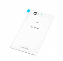 Задняя крышка (стекло) для Sony Xperia Z3 compact (D5803, D5833)  Белая (White)