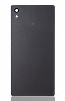 Задняя крышка (стекло) для Sony Xperia Z5 (E6603, E6633, E6653, E6683) Чёрная (Black) Глянцевая