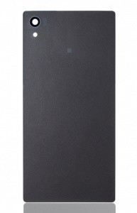 Задняя крышка (стекло) для Sony Xperia Z5 (E6603, E6633, E6653, E6683) Чёрная (Black) Глянцевая - фото 1 - id-p82682827