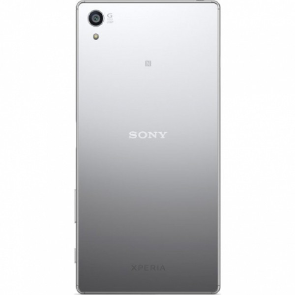 Задняя крышка (стекло) для Sony Xperia Z5 Premium (E6853, E6833) серебристая, глянцевая - фото 1 - id-p82682829