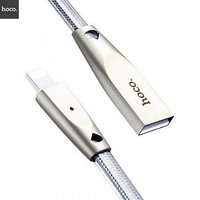 USB дата-кабель HOCO U9 Silver Lightning для Apple iPhone 5, iPhone 5C, iPhone 5s, iPhone 6, iPhone 6s, iPhone