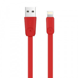 USB дата-кабель HOCO X9 Red Lightning для Apple iPhone 5, iPhone 5C, iPhone 5s, iPhone 6, iPhone 6s, iPhone 6 - фото 1 - id-p82682949