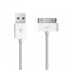 USB дата-кабель для Apple iPhone 2G, iPhone 3G, iPhone 3GS, iPhone 4, iPhone 4S, iPod, iPad, iPad 2 (аналог)