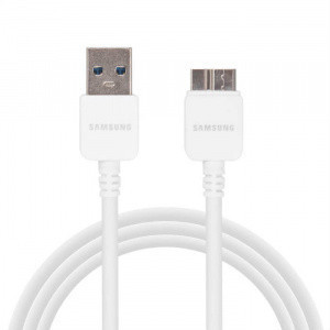 USB дата-кабель Samsung ET-DQ11Y1 9-pin Белый для Samsung Galaxy Note 3 N9000 - фото 1 - id-p82682958