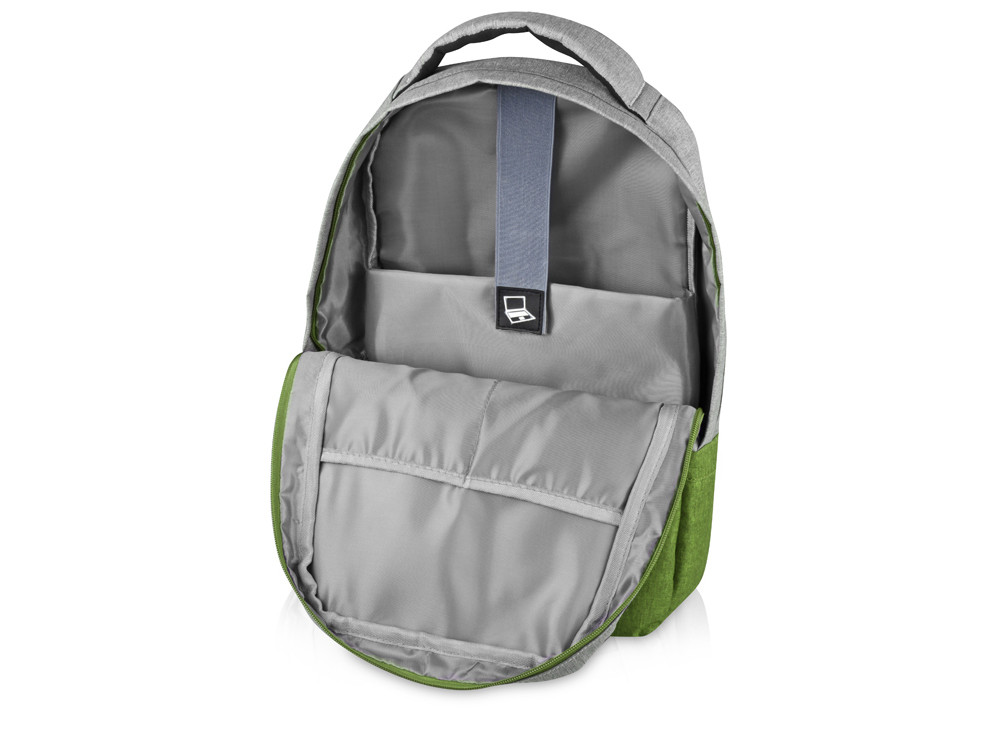 Рюкзак Fiji с отделением для ноутбука, серый/зеленое яблоко - фото 3 - id-p82690248