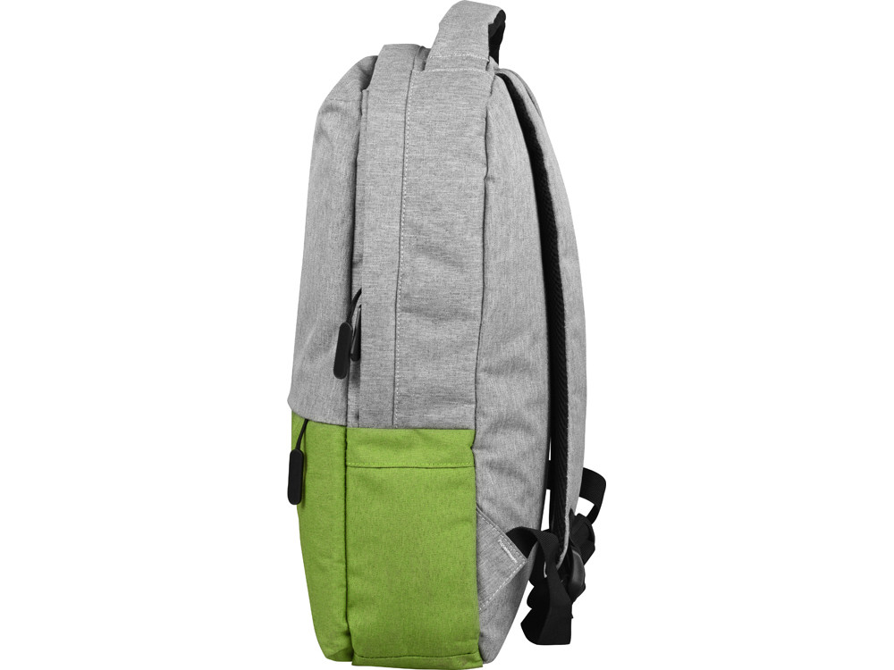 Рюкзак Fiji с отделением для ноутбука, серый/зеленое яблоко - фото 5 - id-p82690248