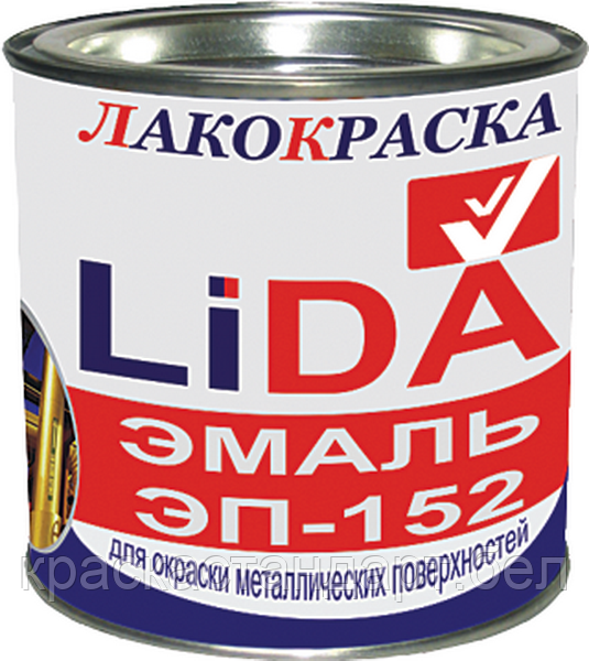 Эмаль ЭП-152 LIDA КРАСНО-КОРИЧНЕВАЯ ф.40,22кг. Цена указана без НДС