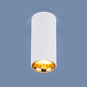 Накладной потолочный LED светильник DLR030 12W 4200K белый матовый/золото