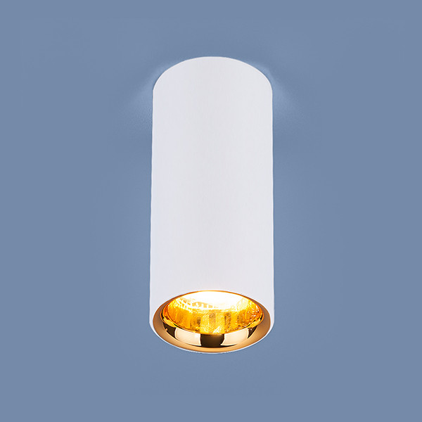 Накладной потолочный LED светильник DLR030 12W 4200K белый матовый/золото