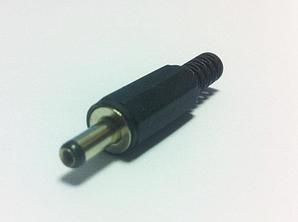 Штекер DC 1.7x4.0мм на кабель (пластик-никель) (АРБАКОМ) APP-452