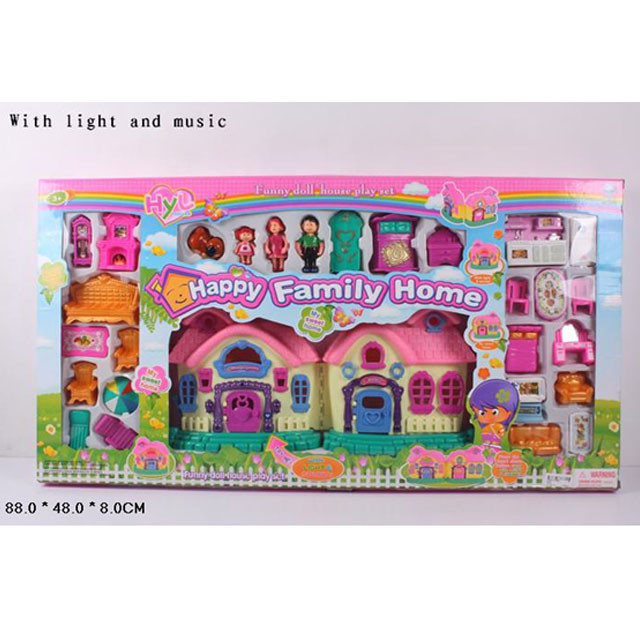 Домик с куклами и мебелью Happy Family Home 8042 (свет, звук) - фото 1 - id-p82702533