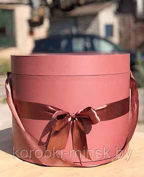 Шляпная коробка 32 см Цвет: Кофейный