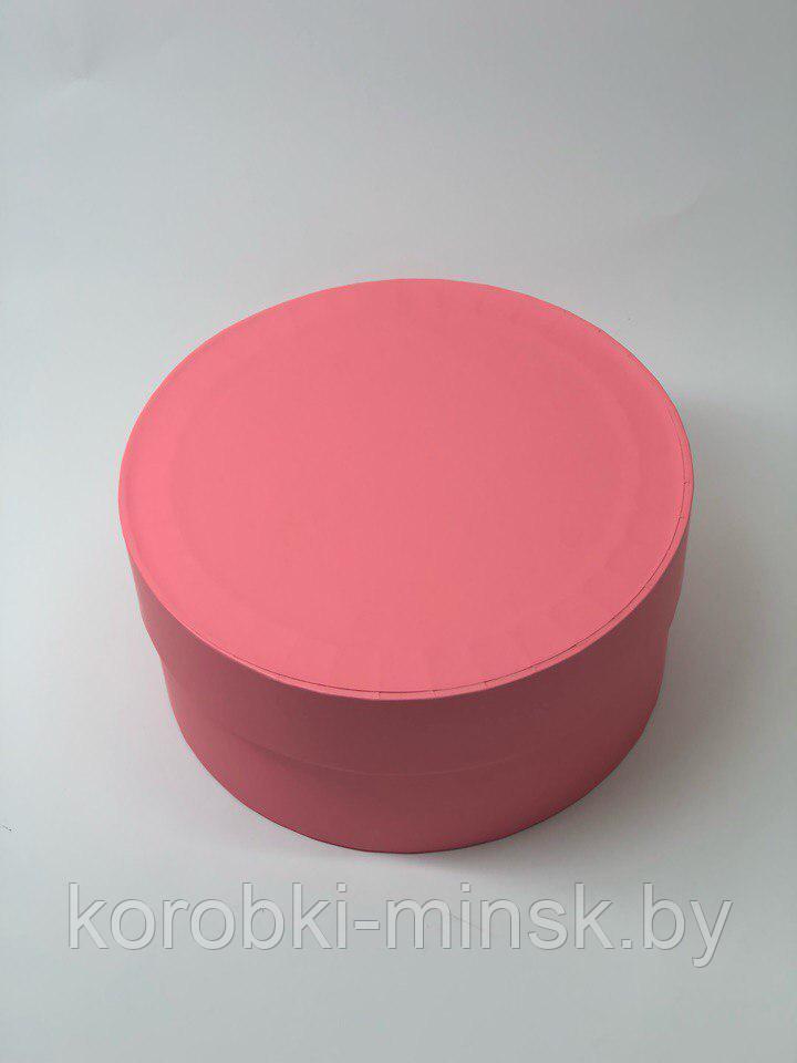 Короткая круглая коробка 18*9см. Цвет: розовый. - фото 3 - id-p82713225