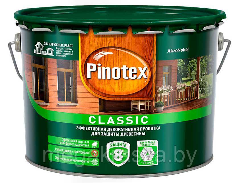 Пропитка защитная, декоративная для древесины "Pinotex Classic" бесцветная+цветная 1л. 9л.