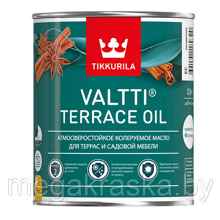 Масло для террас и садовой мебели valtti terrace oil (тиккурила валтти террас ойл) бесцветное+цветное 0,9л., фото 2