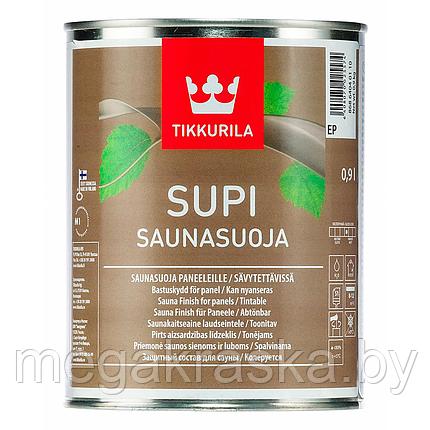 Состав защитный для бань и саун "Tikkurila Supi Saunasuoja" (Супи Саунасуоя) 0,9л., фото 2