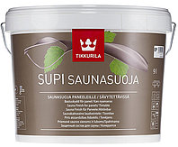 Состав защитный для бань и саун "Tikkurila Supi Saunasuoja" (Супи Саунасуоя) 0,9л. 9л.