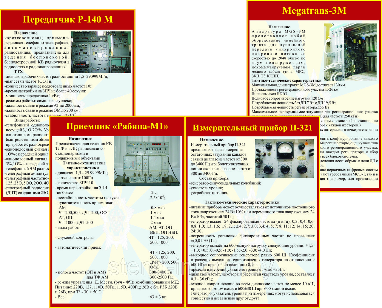 Плакаты по подготовке и организации связи, часть 1, р-р 100*70 см, на пластике - фото 1 - id-p82754175