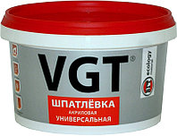 Шпатлевка универсальная VGT для наружных и внутренних работ 3,6кг.