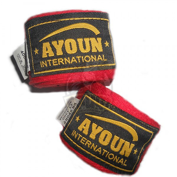 Бинт боксерский Ayoun 4,0 м (красный) (арт. 1040)