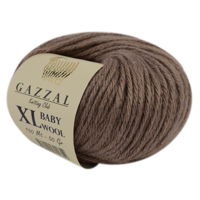 Пряжа Gazzal Baby Wool XL цвет 835XL кофейный - фото 1 - id-p82756358