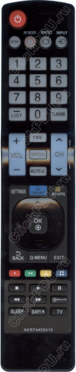 ПДУ для LG AKB74455416 ic LCD smart TV (серия HLG386) - фото 1 - id-p82786261