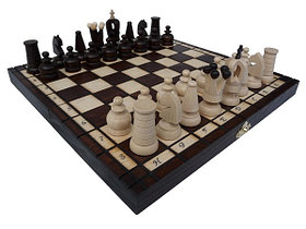 Шахматы ручной работы "Роял мини" 152 ,  27*27 см , Madon , Польша